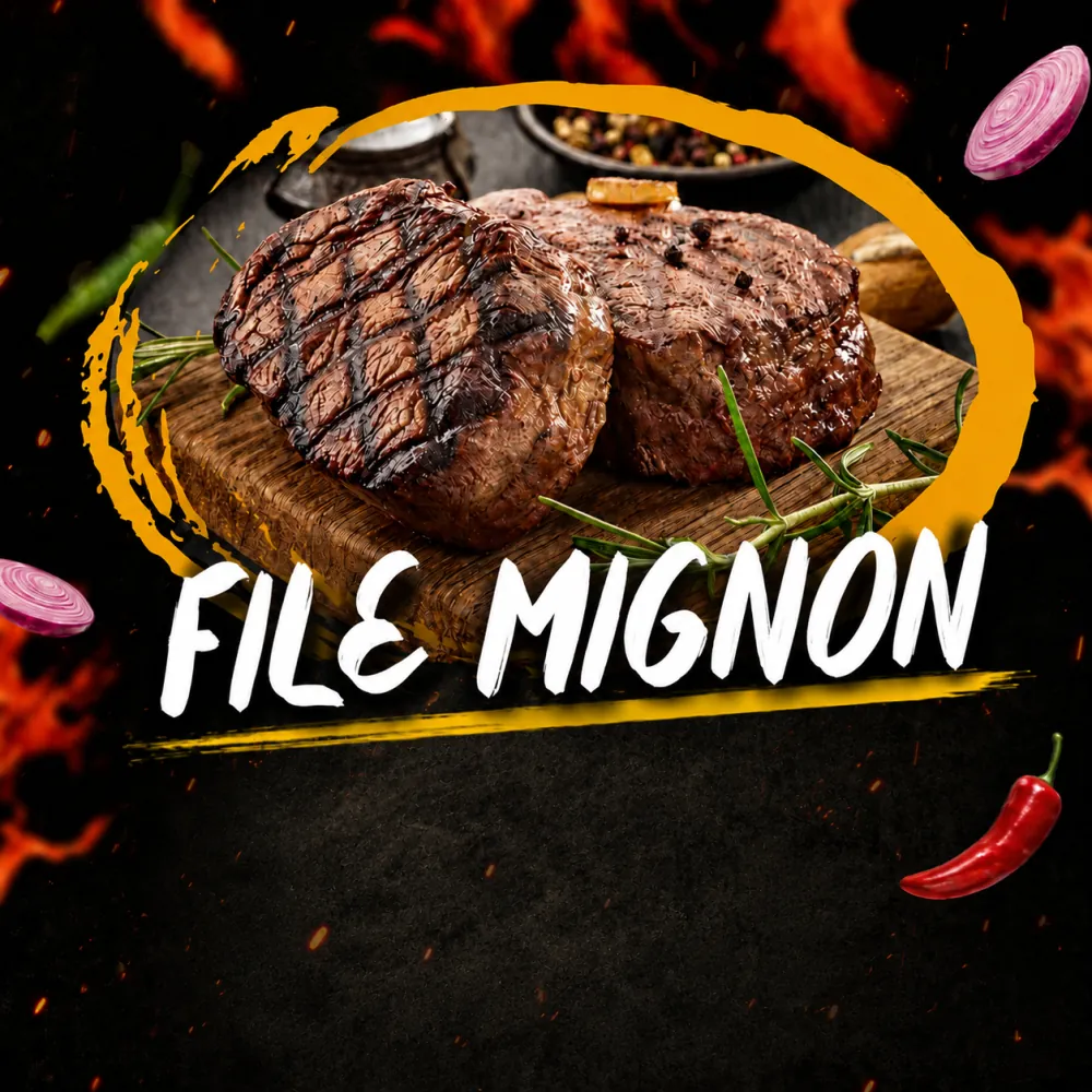 Filé mignon preparado na churrascaria